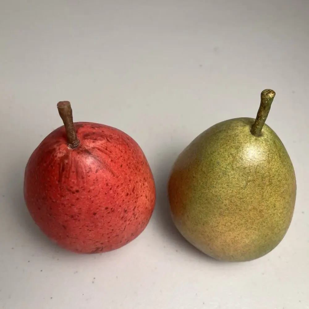 Vintage Faux Food Fruit Display Movie Prop Realistic Display BANANA PEAR PEACH